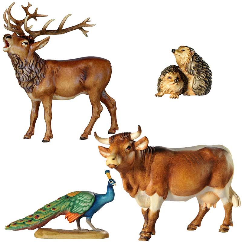 Krippentiere aus Holz